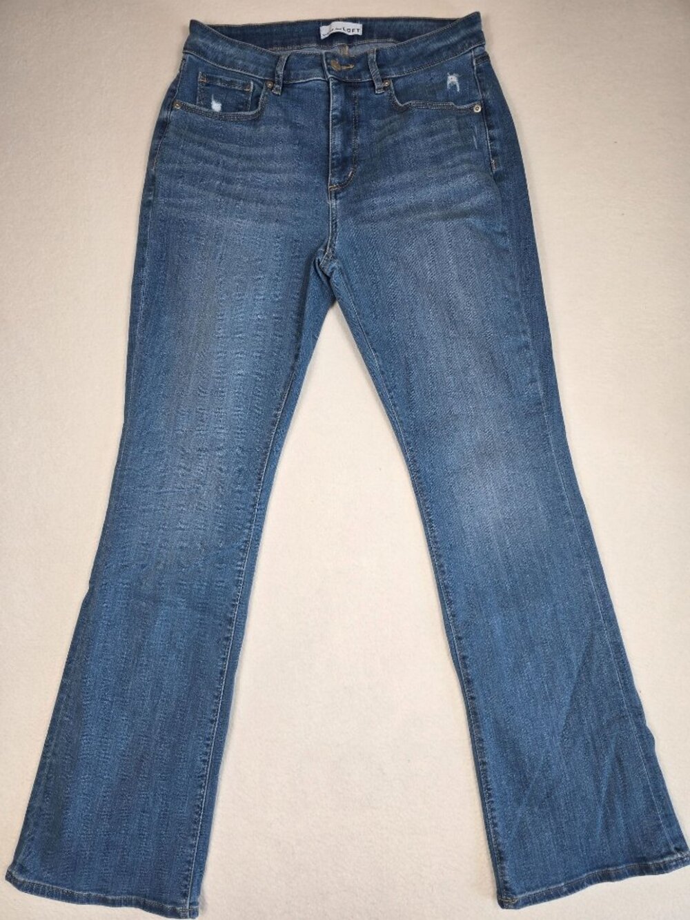 Loft Womens The Boot Bootcut Blue Denim Jeans Size 6